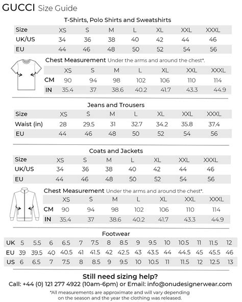 gucci size guide shirts|Gucci Conversion Size Chart – SizeChartly.